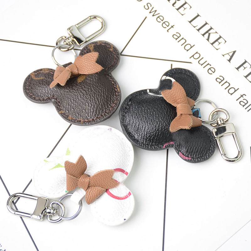 

Leather Charms Keychain Fashion Chain Pendant Creative Unisex Pu Animal Dog backpack Gift 16 styles