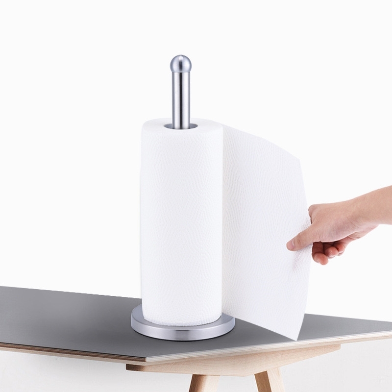 

Stainless Steel Kitchen Roll Paper Towel Holder Bathroom Tissue Toilet Paper Stand Napkins Rack Home Table Accessories Y200108