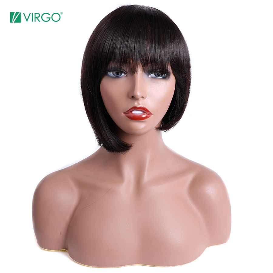 

Pixie Cut Wig Bob Human Hair Wig Short Straight Human Hair Wigs For Black Women Straight Bob Machine Made Short Cheap, As pic