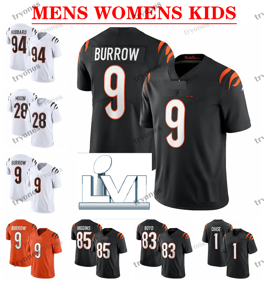 

Bowls Mens Super 1 Ja'marr Chase 85 Tee Higgins 9 Joe Burrow Lvi Football Jerseys 28 Mixon 94 Sam Hubbard 2 Evan Mcpherson 55 Logan Wilson Tyler Boyd Munoz Womens Kids, Womens s-xxl