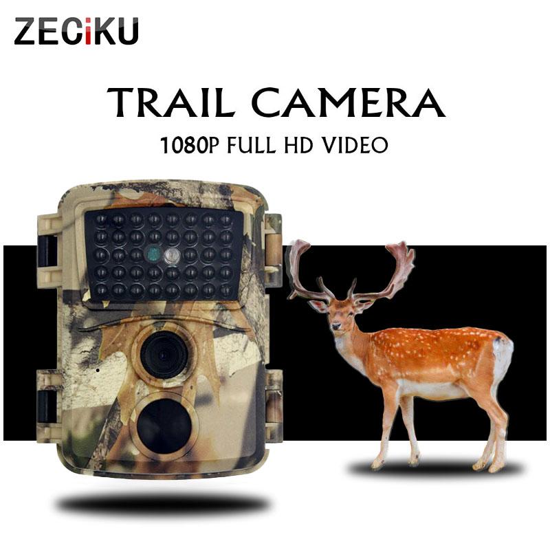 

Widlife Hunting Camera IP56 Waterproof Trail Camera Night vision IR LED 12MP with 32GB TF card ZECIKU