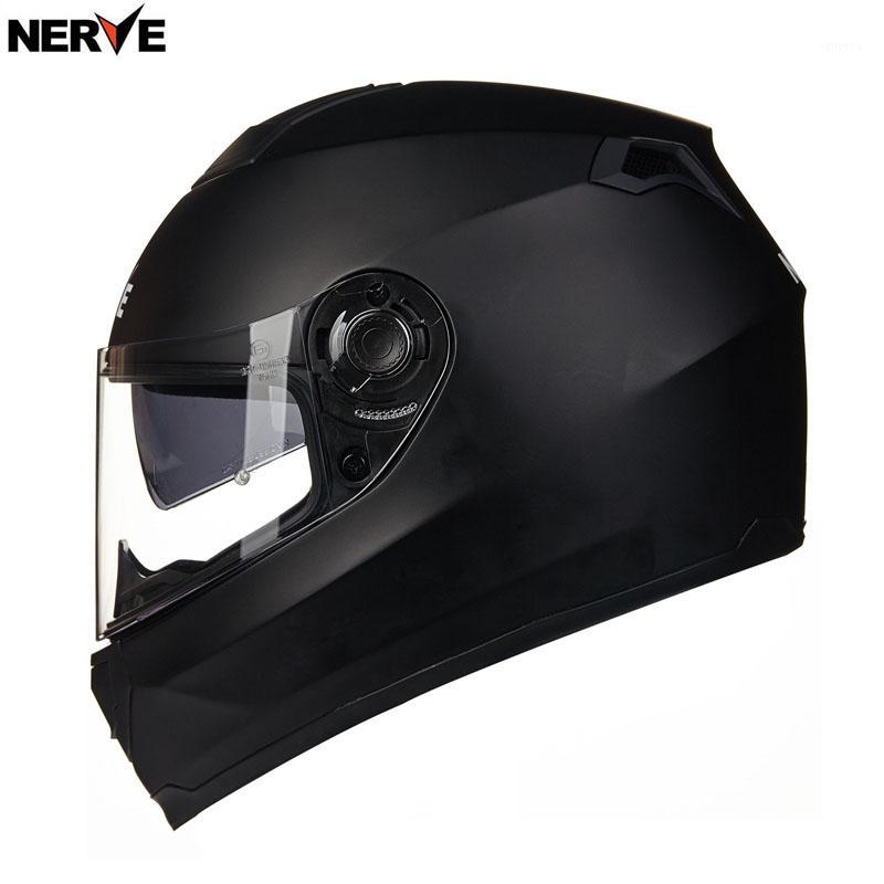 

NERVE Fiberglass full face motorcycle motorbike Capacete Casco helmet, carbon fiber helmet, Motocrss helmet YK-5801, Matte black