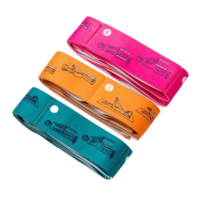 

Yoga Pull Strap Belt Polyester Latex Elastic Latin Dance Stretching Band Loop Yoga Pilates GYM Fitness Exercise Resistance Bands