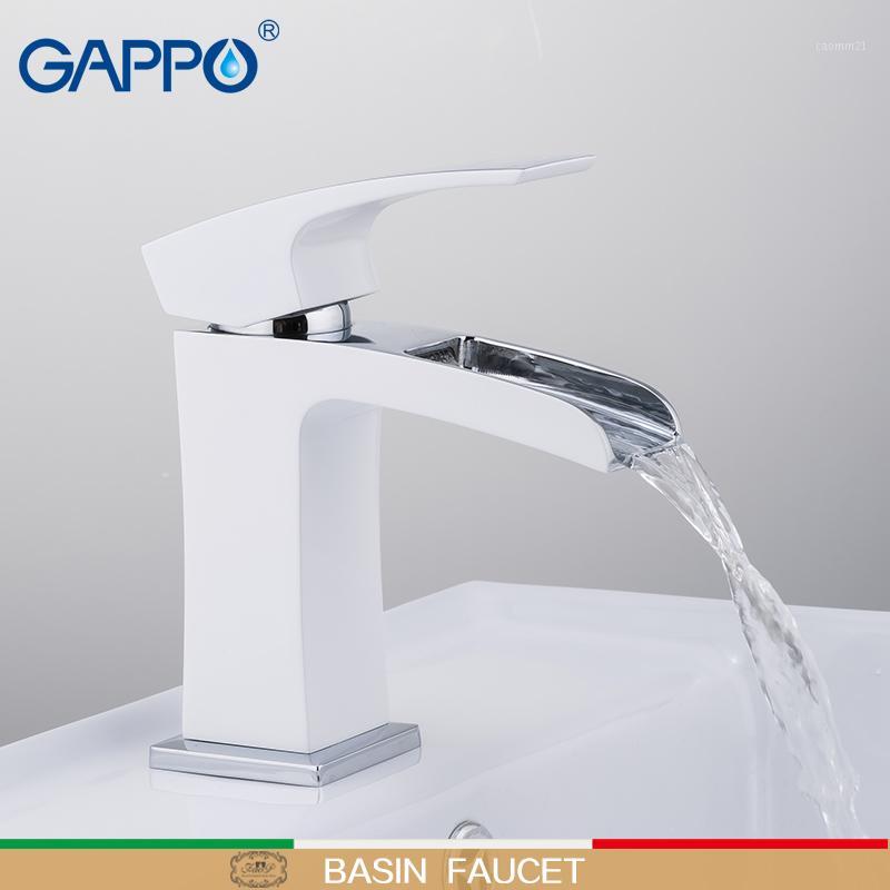 

GAPPO basin faucet water tap Deck Mounted sink faucets mixer Taps basin faucet mixer waterfall sink tap torneira1