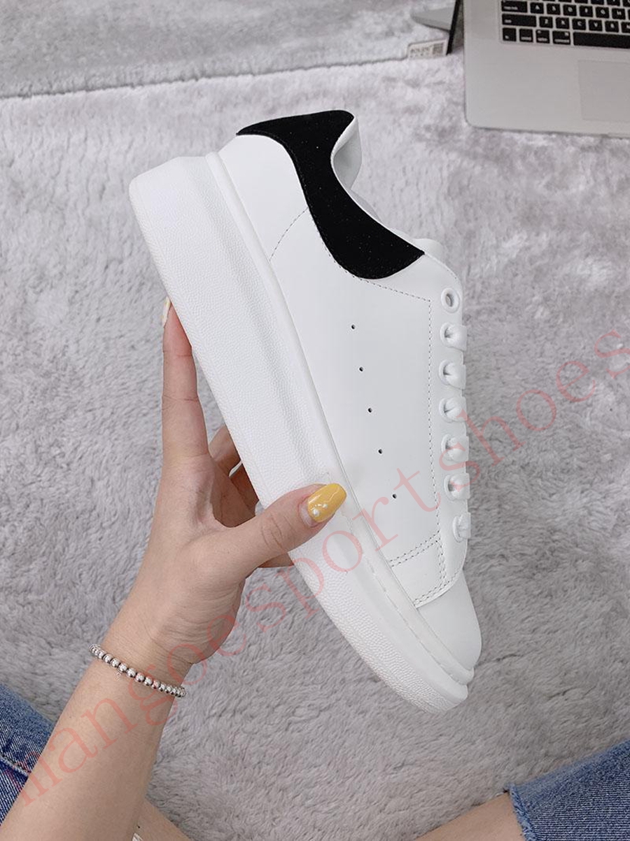 

Fashion Casual Shoes designer luxurys mens womens black white leather pink grey bule suede fashion women flat sneaker Party, 26
