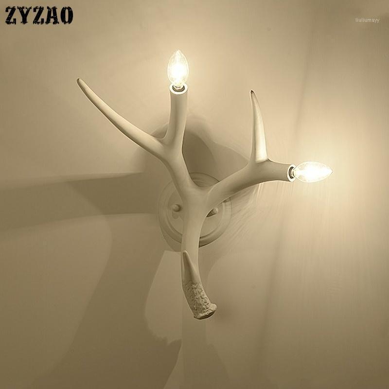 

Modern Country Wall Deco Wall Lamps Living Room Creative Antlers Lights Personality Aisle Art Bedside Bedroom Led Lamp1