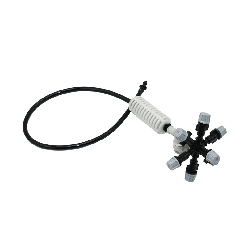 

Greenhouse Hanging cross Atomizing nozzle 7-way fog nozzle Drip irrigation System For watering & irrigation 1set