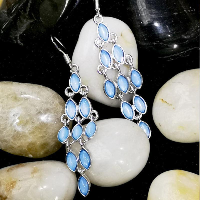 

Dangle & Chandelier Bohemian Earings Silver Earrings For Women Fashion Jewelry Wedding Brincos Statement Boho Drop Accessories1