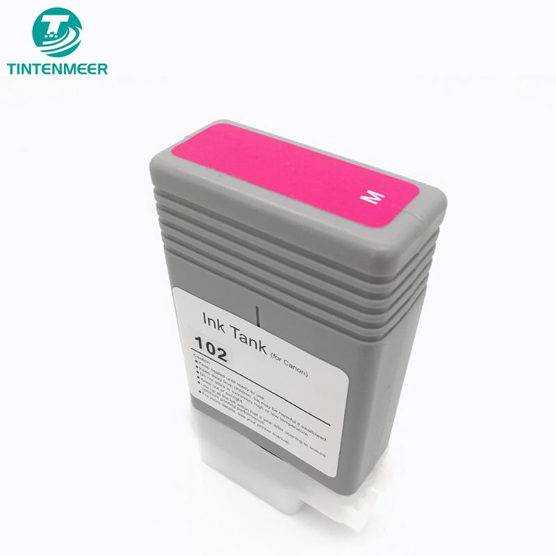 

TINTENMEER ink cartridge PFI-102 pfi 102 Magenta compatible for canon iPF500 iPF510 iPF600 iPF605 iPF610 iPF700 iPF710 printer