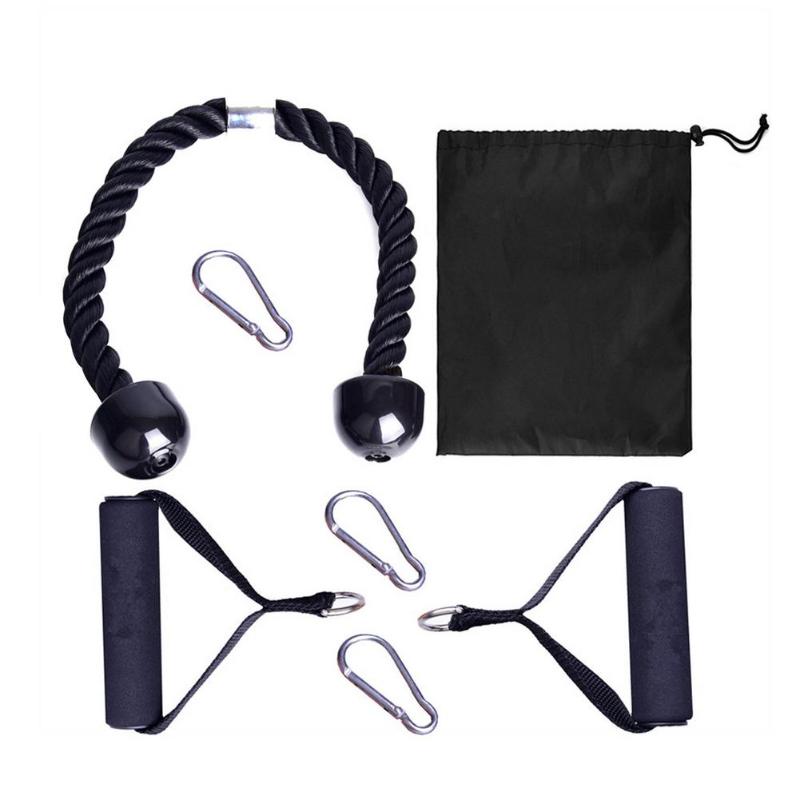 

Seven-piece Fitness Equipment Biceps Pull Rope Press Down Training Triceps Pull Rope Male And Female Resistance Bands