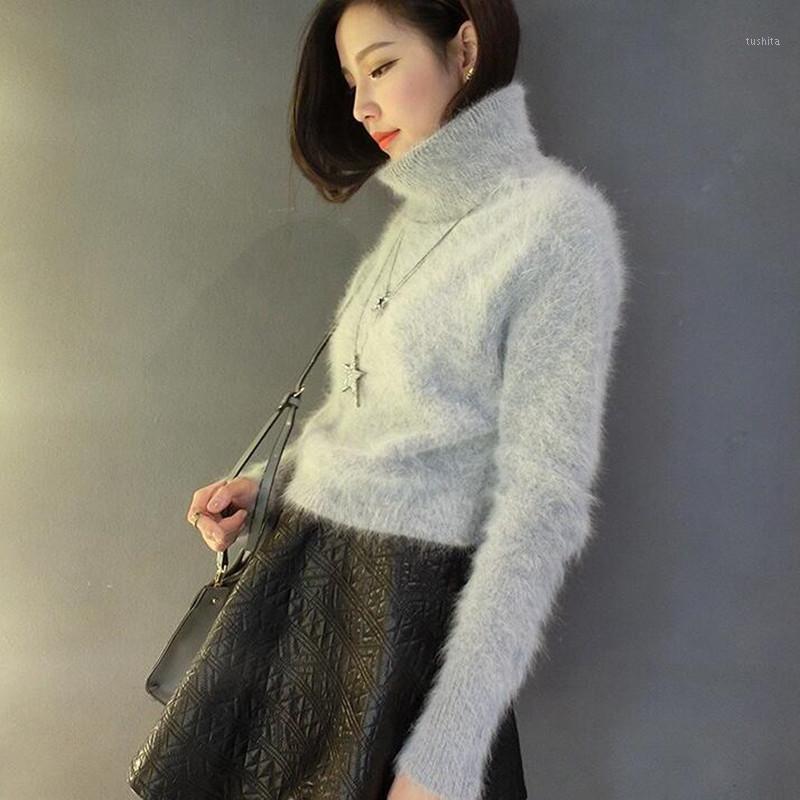 

2020 New genuine knitted mink cashmere sweater women pure pullovers ladies fashion coat free shipping1, Red