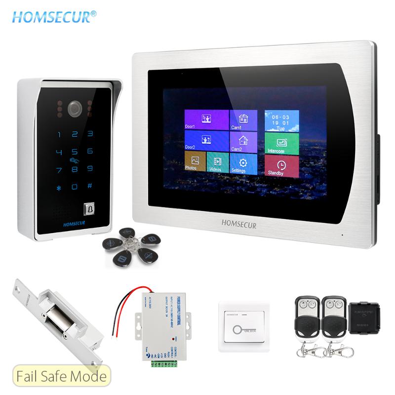 

HOMSECUR 7" Hands-free Video Door Phone Intercom System+Touch Screen Monitor BC081+BM717-S