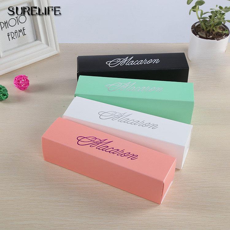 

20pcs High Quality white/pink/ green/black/red macaron box packaging drawer type 20.5*5.4*5.3cm
