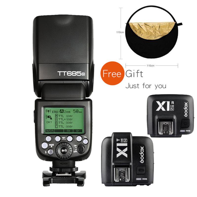 

Godox685N 2.4G 1/8000sL Flash+X1N Trigger&Receiver CD15