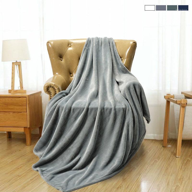 

Soft Warm Flannel Blanket for Beds Throw Solid Color Home Sofa Cover Living Room Bedspread Winter Blankets 120x145cm1