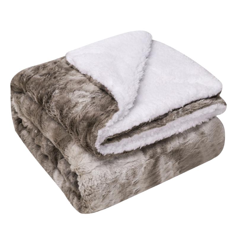 

Throw Blanket Living Room For Sofa Bed Couch Super Soft Washable Luxury Fluffy Fall Winter Lightweight Warm Cozy Faux Fur Travel