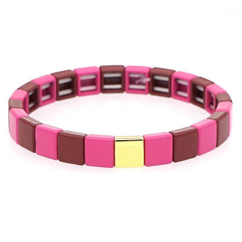 

Women's Lacquered Beaded Charm Bracelet Fashion Enamel Jewelry1