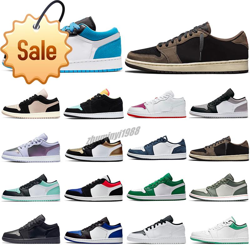

2022 Jumpman Jordens 1 Low 1s Basketball Shoes Top Og Tag Black Toe Court Purple Sp Travis Scotts Game Royal Gym Red Men Women Sneakers Zz7, # 15
