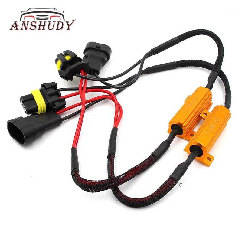 

50W H1 H3 H4 H7 LED Light Load Resistor Error Canceller EMC Decoder Canbus Wiring H11 9005 9006 Warning Resistance1