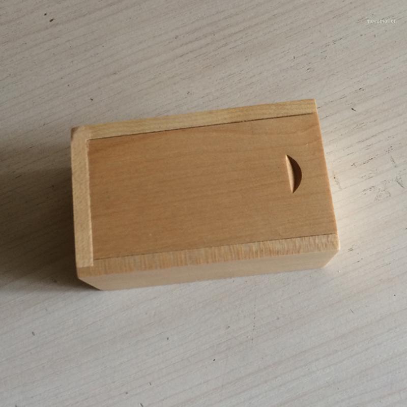 

5 Pieces No Logo Wood Packaging box Wood gift box Rectangular gift Size 85x55x40mm 3.35 x 2.16 x 1.57 inch1