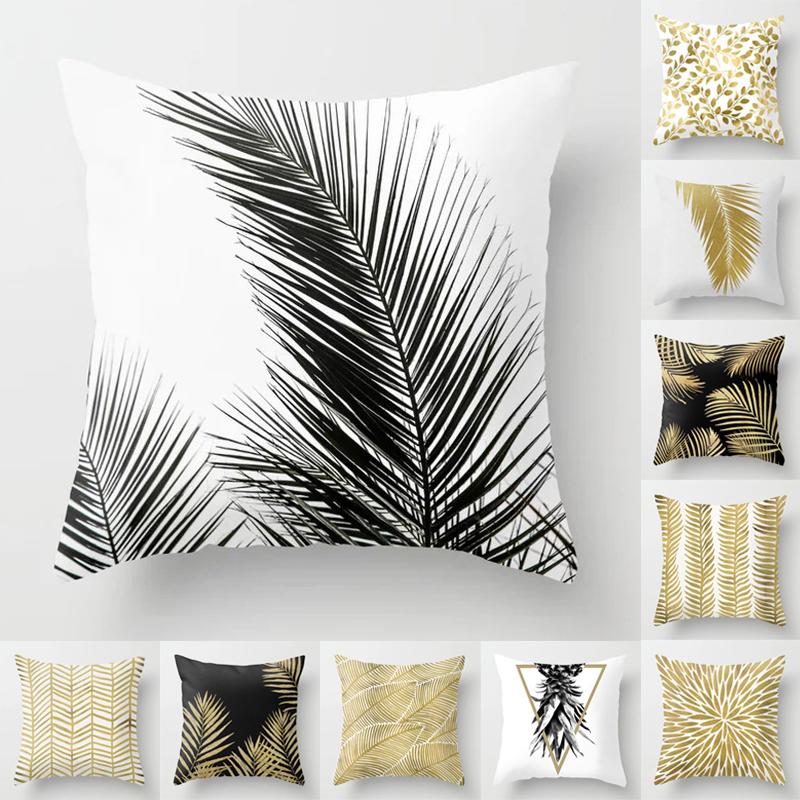 

45x45 cm Christmas Pillow Case Cartoon Simple Abstract Geometry House Gift Cushion Cover Xmas Decor Decorative Pillowcases, 06