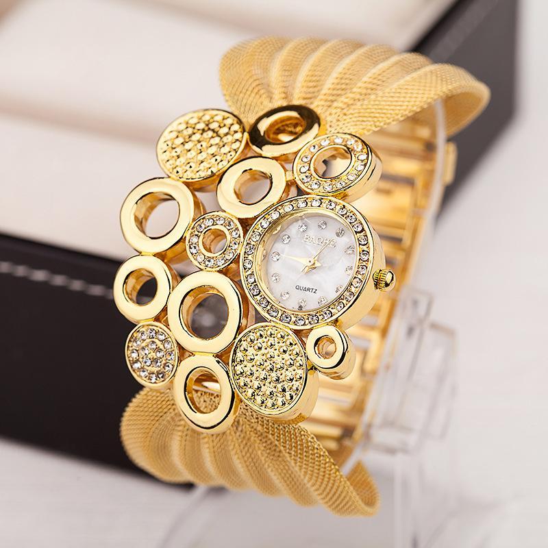 

Wristwatches Fashion Watch Women Gold Watches Casual Quartz Relogio Feminino