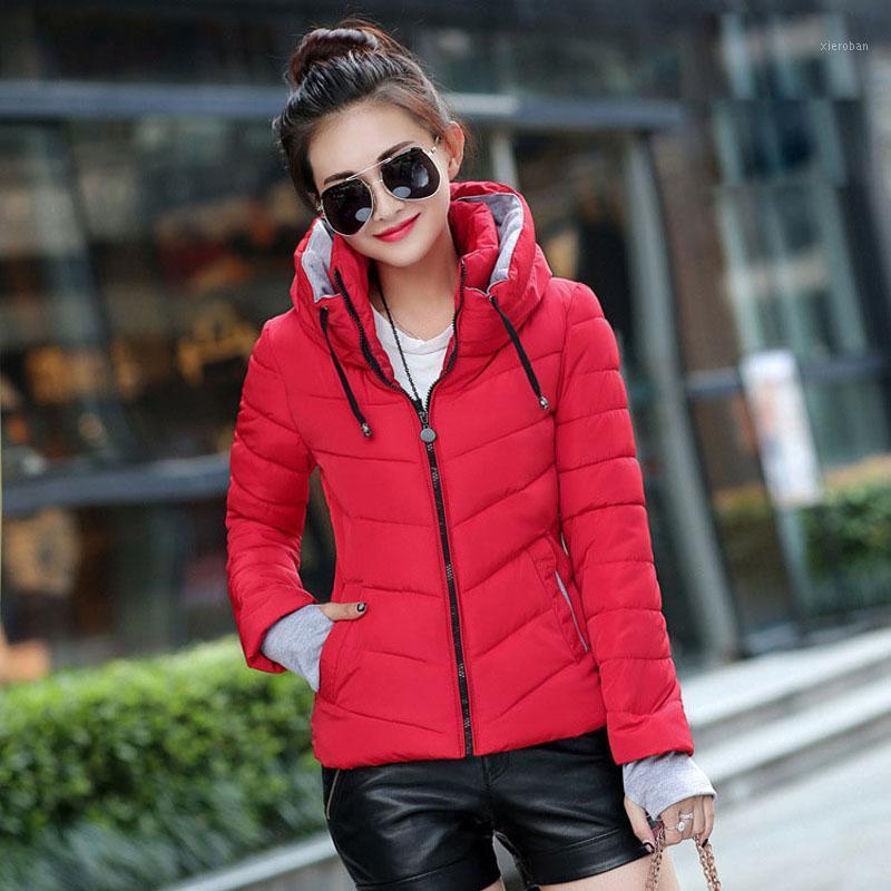 

Women's Down & Parkas Winter Coat Women 2021 Plus Size Stand Collar Short Zipper Slim Warm Jacket Woman Lassie Chamarras De Mujer1, White