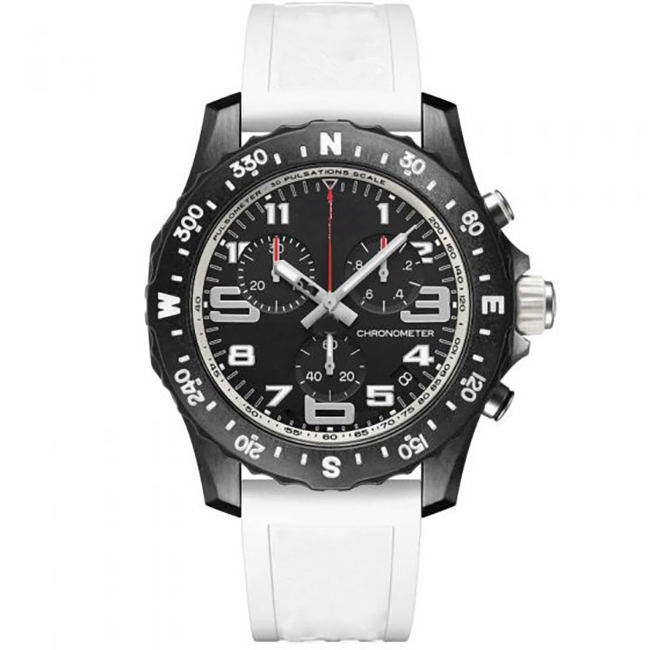 

2022 Luxury Men's Watch Japan SuperQuartz Endurance Pro Chronograph 48mm Avenger Hurricane White Rubber Strap 1884 Men Watches Hardex Glass Wristwatches