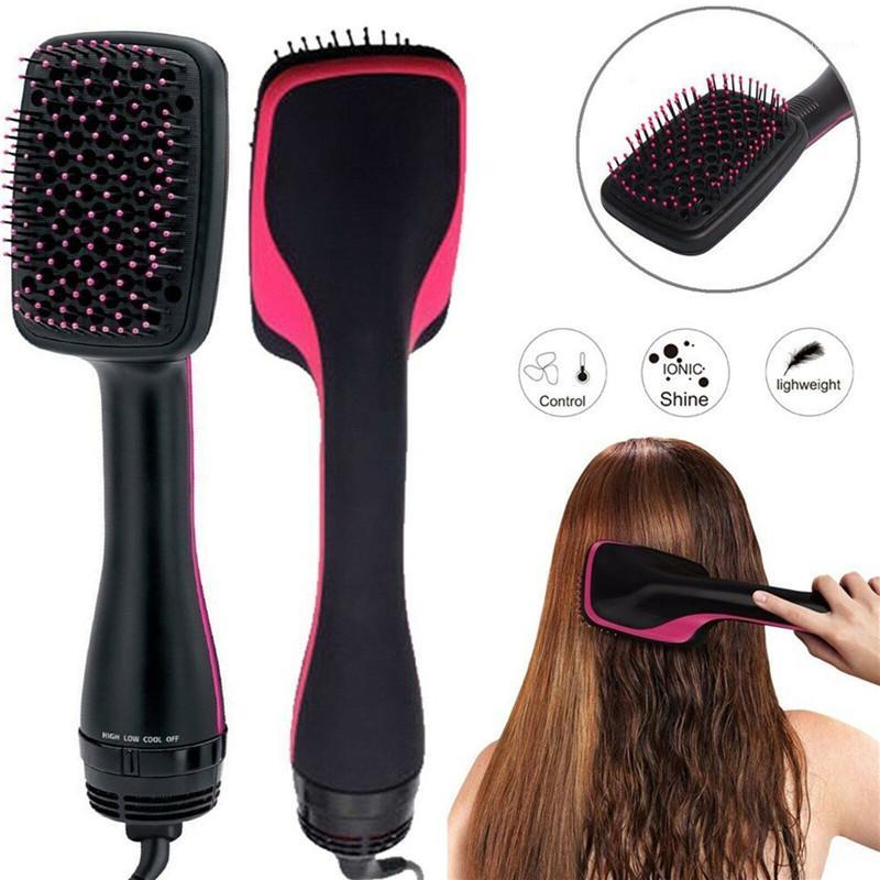 

1-Step Hair Dryer and Volumizer Styler Comb Hot Air Paddle Styling Brush Negative Ion Generator Hair Straightener Curler Wet&Dry1