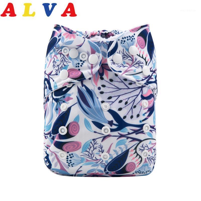 

New Arrival! ALVABABY Baby Nappy Adjustable Baby Cloth Diaper With Microfiber Insert1, As pic