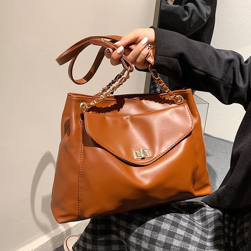 

Evening Bags PU Leather Shoulder Women's Bag High Quality Fashion Ladies Simple Shopping Casual Totes Shopper Female For Women Handbags