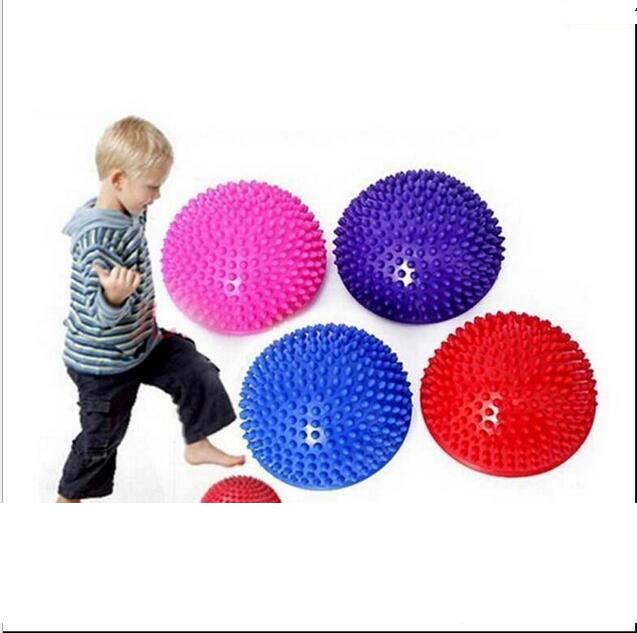 

8 Colors Yoga Half Ball Physical Fitness Appliance Exercise Balance Ball Massage Point Stepping Stones Balance Ball for Kids adult, Mixed colors