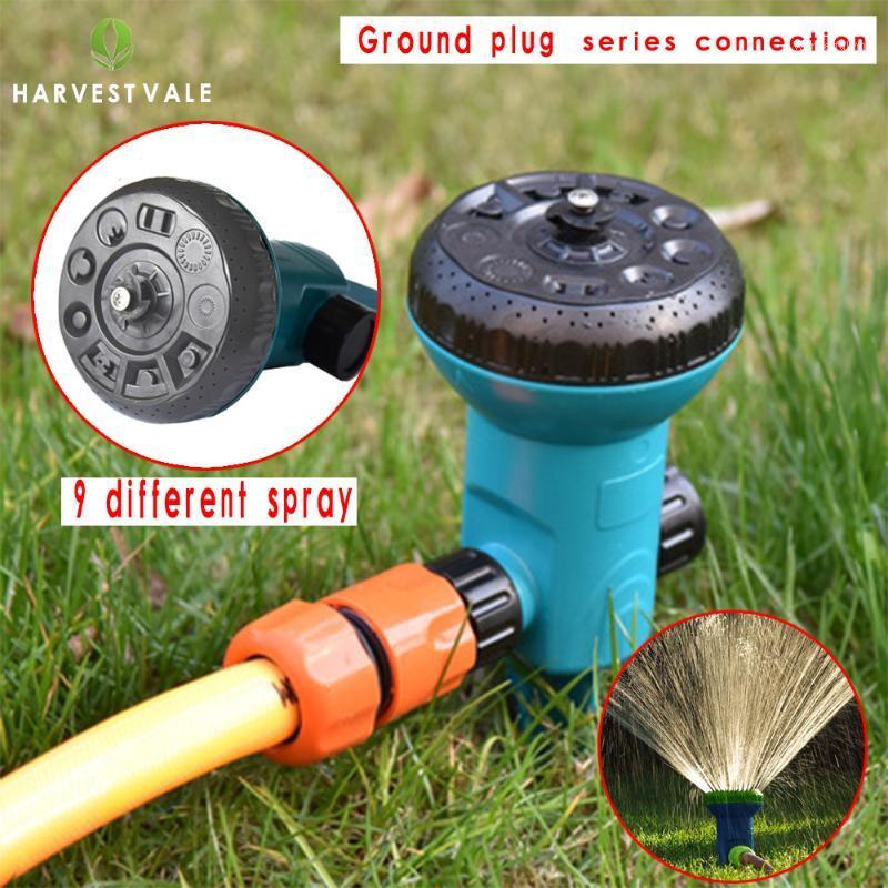 

Ground plug type can be connected in series with 9 modes, function garden sprinkler, garden sprinkler, lawn sprinkler irrigation1, Blue