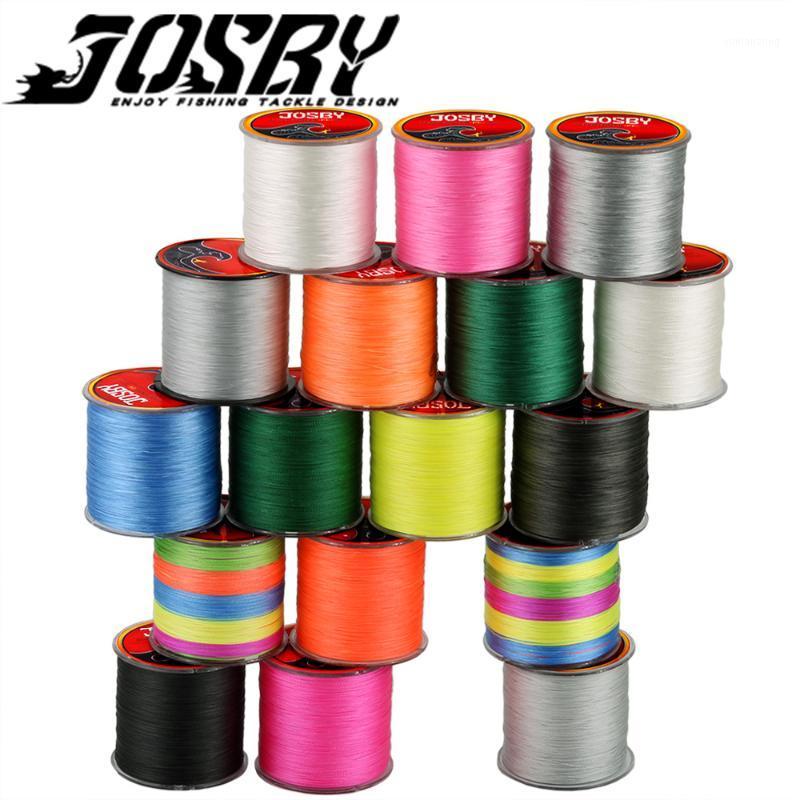 

JOSBY 300M 500M 1000M 4 Strands 8 Strands Multicolour PE Braided Wire Multifilament Fishing Line Fishing Japan Line 20201