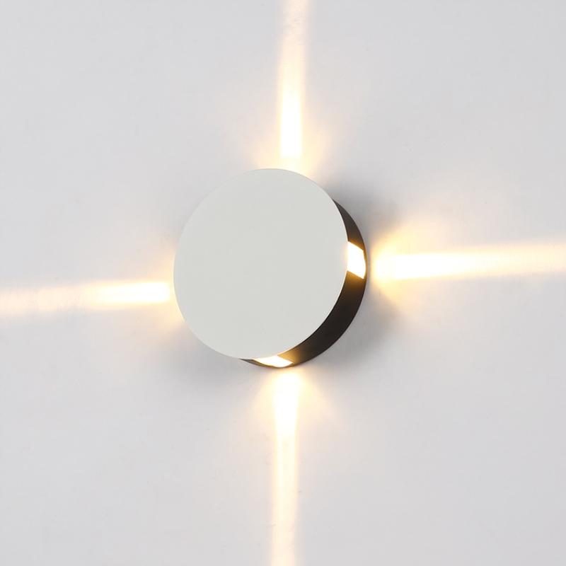 

GZMJ Modern Simple Creative Round/Square Led Wall Light Iron Sconce Lustre Led Lamp for Corridor Bedroom Luminaria Home Lighting