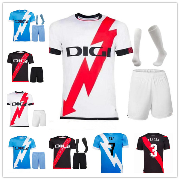 

21 22 Adult kits Kids Rayo Vallecano Soccer jerseys 2021 2022 camisetas chandal de futbol Antonin Andres VALENTIN ISI BEBE football shirts U
