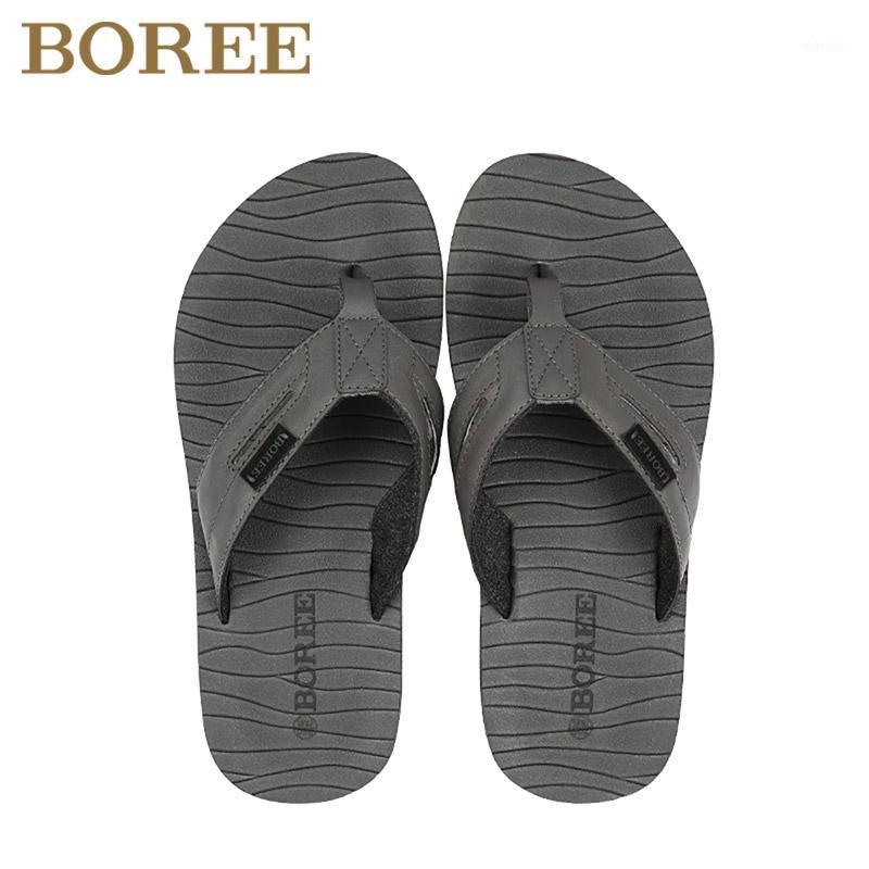 

BOREE Men Slippers Summer Light EVA Flip Flops Men Comfortable Soft Shoes For Graphene Deodorization Beach Outdoor Slides1, Black