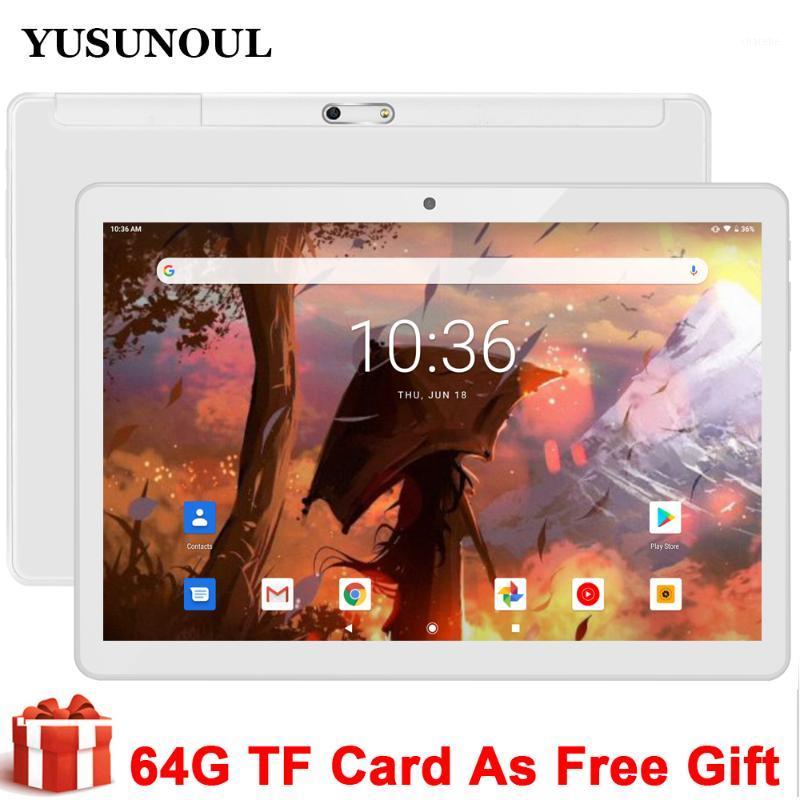 

Hot Play Store Sale Dual Super Glass Google Support 10 inch android 9.0 2.5D TP IPS Screen Phone Call WiFi GPS Tablet 10 10.1"1, Black