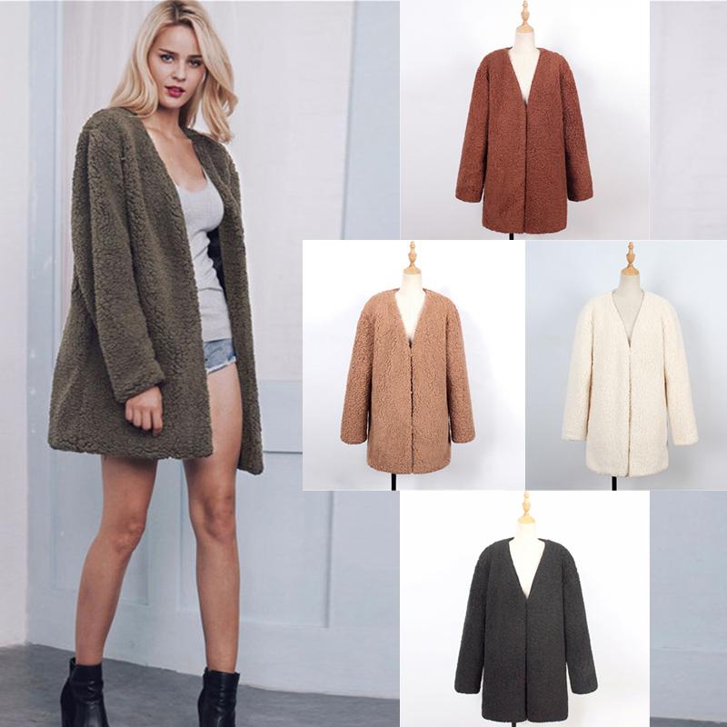 

LANSHIFEI T0871 Faux Fur Garment Multi Color Faux Lamb Fur Parka Middle Long Jacket Spring Fall China Supplier Coat, Beige