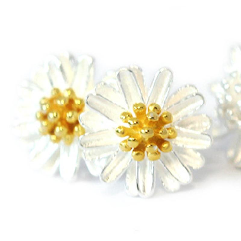 

1pair Wedding Decoration Casual Gift Flower Shape Cute Valentines Day Alloy Metal Party Stud Earring