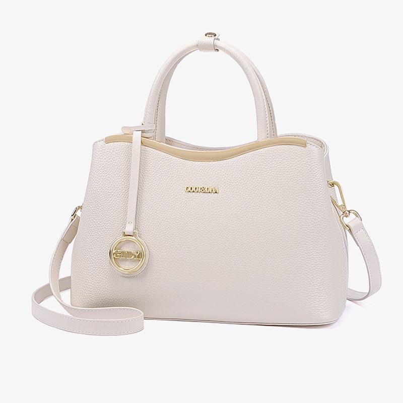 

2021 New Women Genuine Leather Bag Luxury Handbags Women Bags Designer Female Bag Quality Cowhide Leather, Black