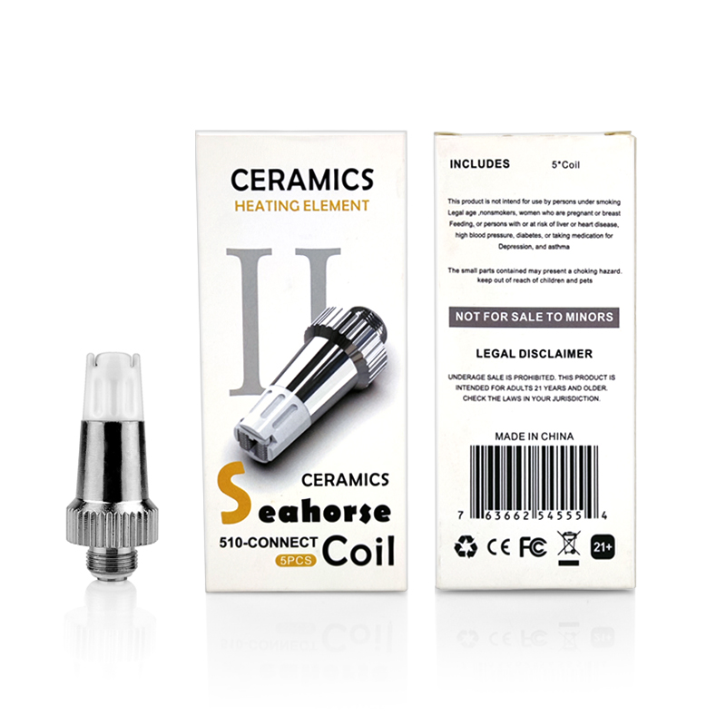 

Dual Ceramic Rods 1.2ohm Replacement Coils For Lookah Seahorse Series Wax Vaporizer Dab Rig