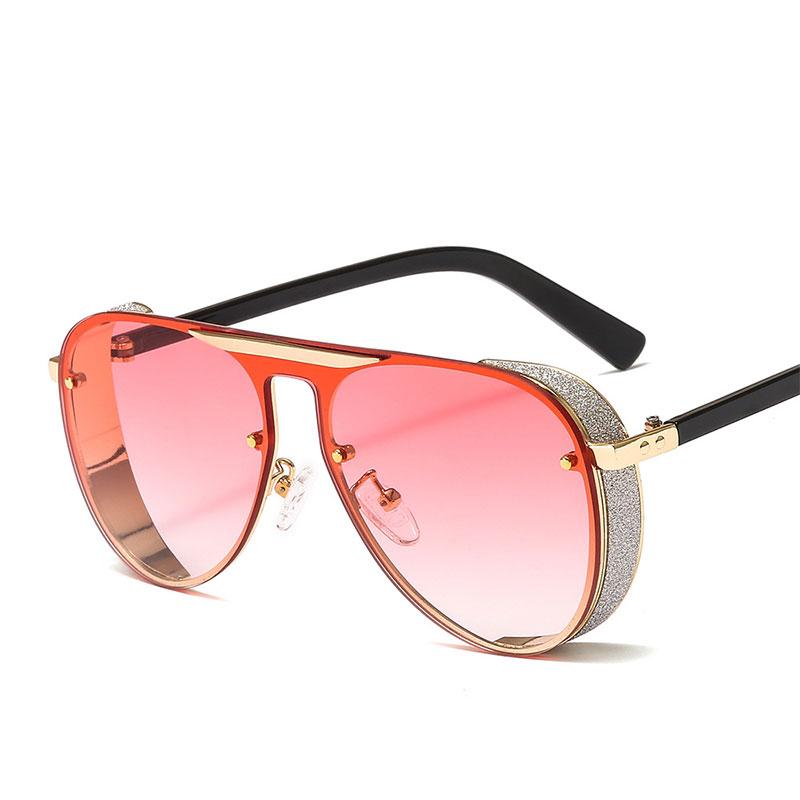 

Veshion Pilot One Lens Luxury Sunglasses Men Women Fashion UV400 Glasses