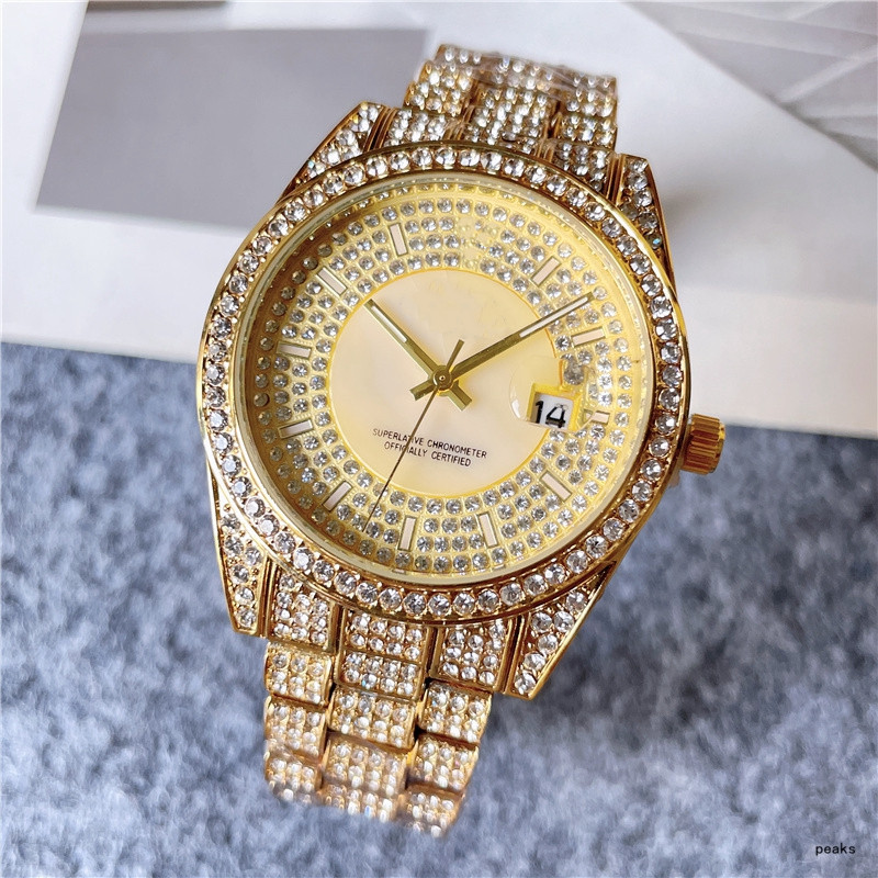 

2021 New arrive Three stitches luxury mens watches 40mm size Quartz Watch high quality Top Brand designer clock Steel belt Diamond women fashion accessories, 10