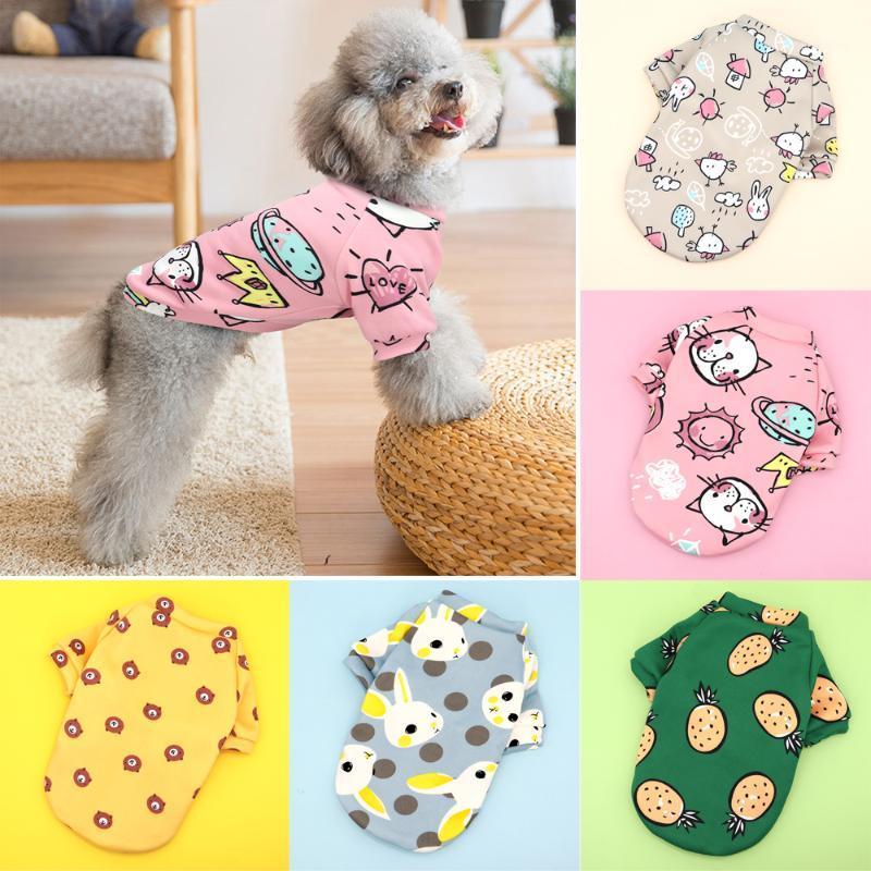 

Cute Puppy Dog Clothes Soft Cotton Cat Dog T-Shirt Sweater Winter Pet Clothing For Cats Small Dogs Chihuahua Yorkshire Shih Tzu1, Gray