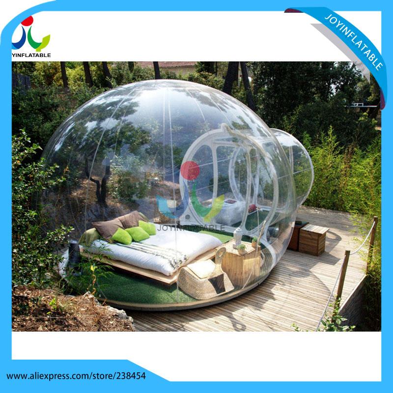 

free shipping 6X8M PVC Bubble Inflatable Tent Transparent Camping Tent Inflatable clear bubble