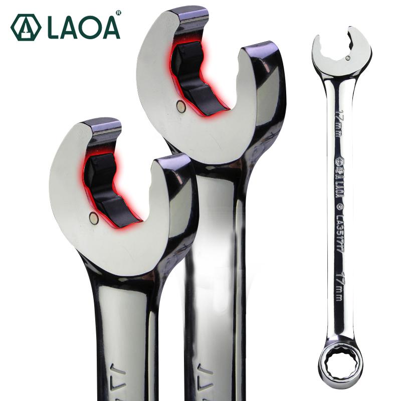 

LAOA 18-27mm Open End Ratchet Wrench Combination Ratchet Socket Spanner Universal Key Bicycle Car Repair Hand Tool