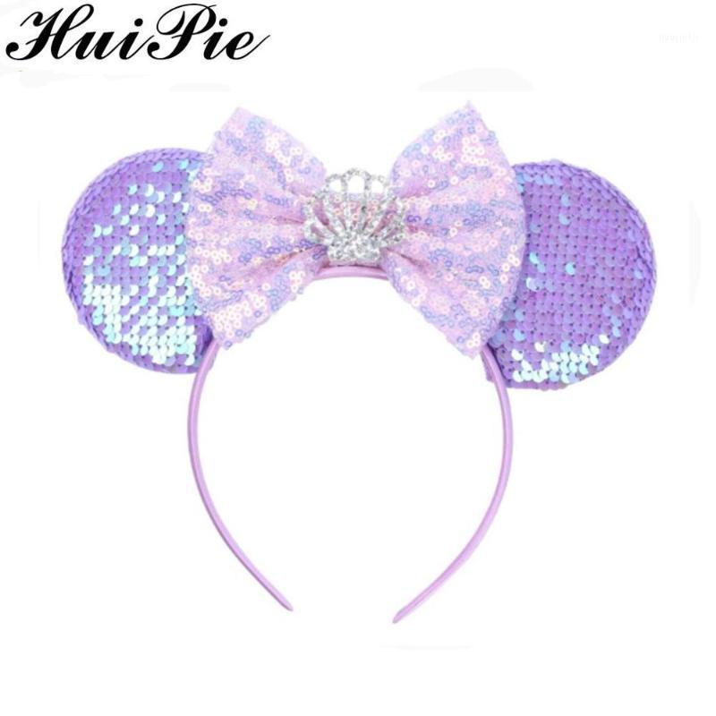 

Shiny Sequins Hair Bow Rainbow Women/Girl 3.3" Flip Ears Headband 2021 Hairband For Girl Accessories1 Accessories