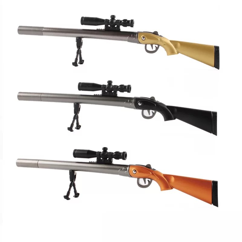 

1 Pcs Creative Plastic Rifle Gun Shape Gel Pen Weapons Pen Kids Gift Toys Korean School Supplies Black Refill 0.5mm Stationery