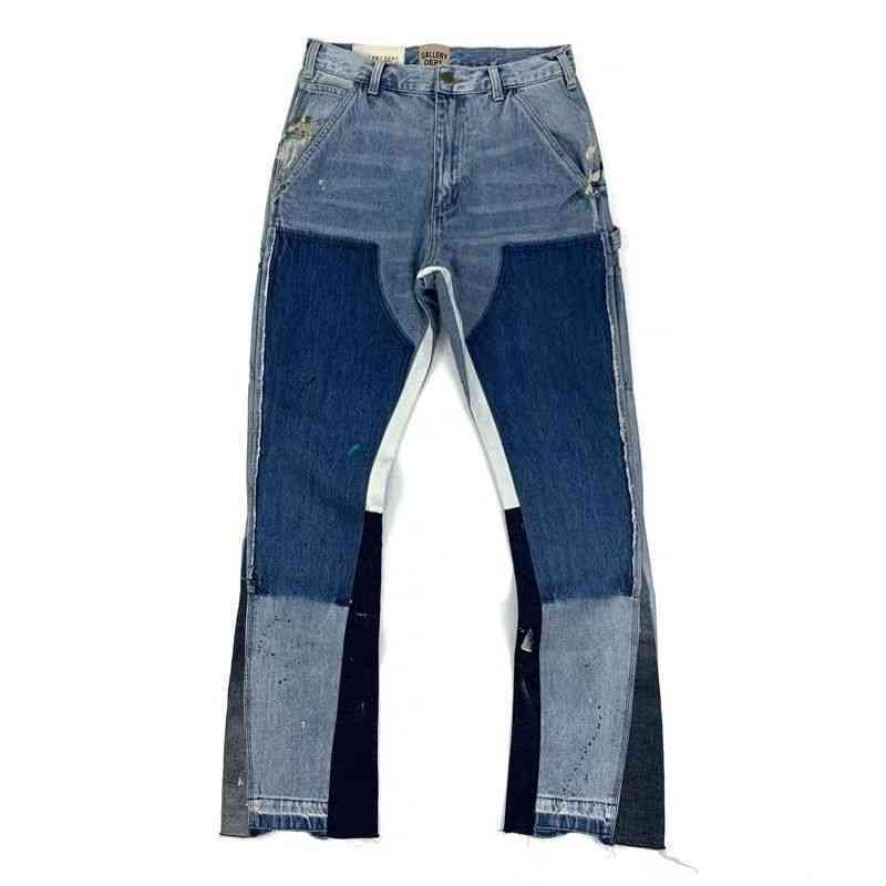 

Correct Galery dept manual ink splashing deconstruction and splicing of Retro High Street men' women' jeans md, Picture color deconstruction